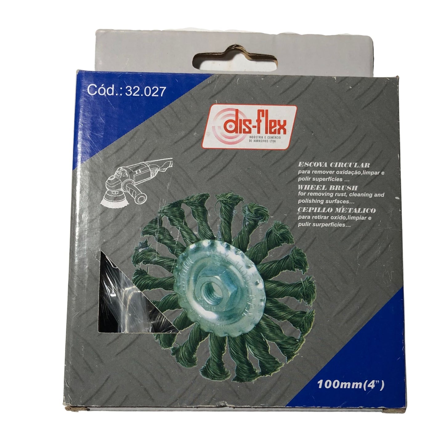 Escova de Aço Circular Trançada para Esmerilhadeira 115mm