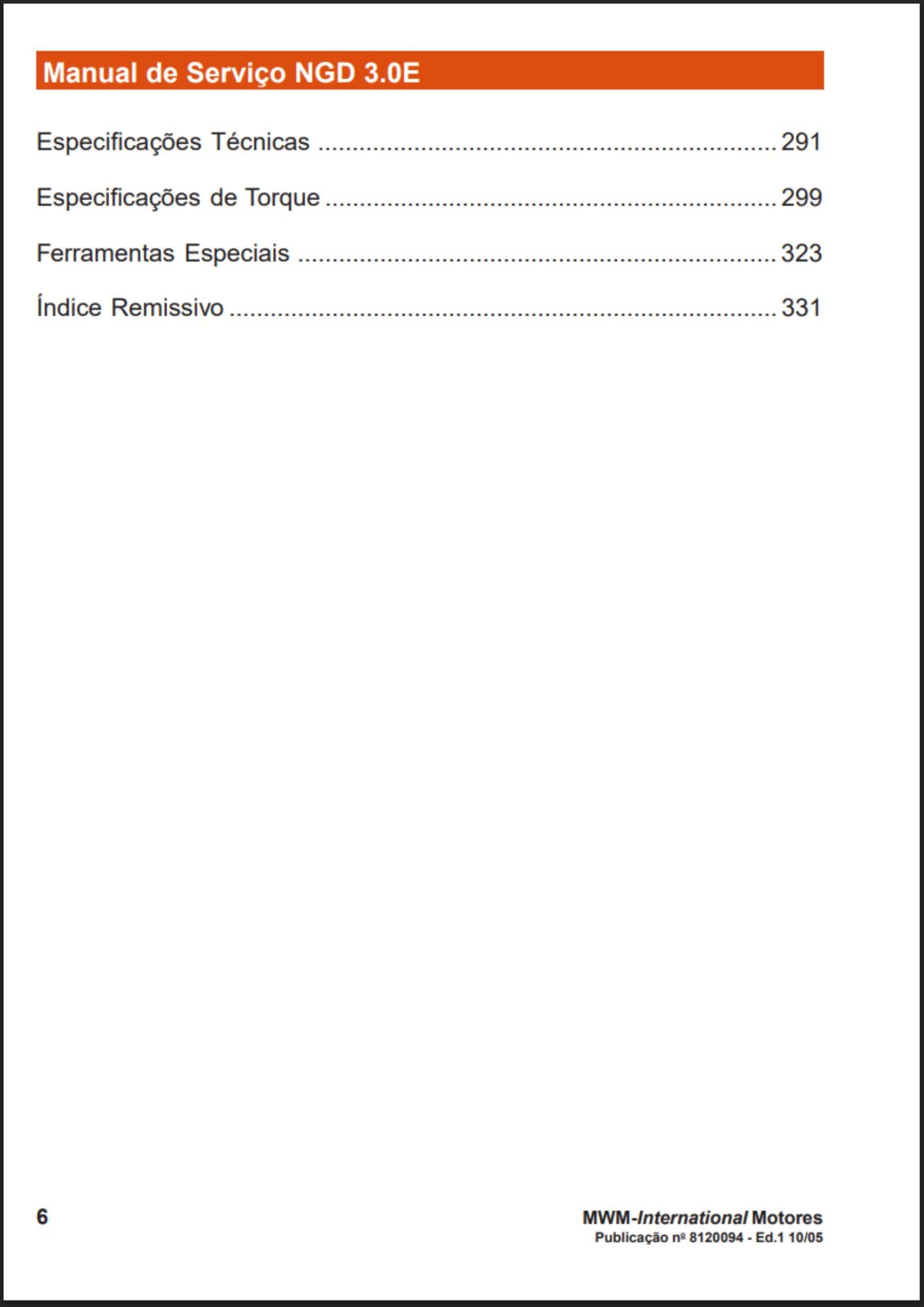 Manual de Serviço em PDF - Motor Powerstroke NGD 3.0 Turbo DIESEL