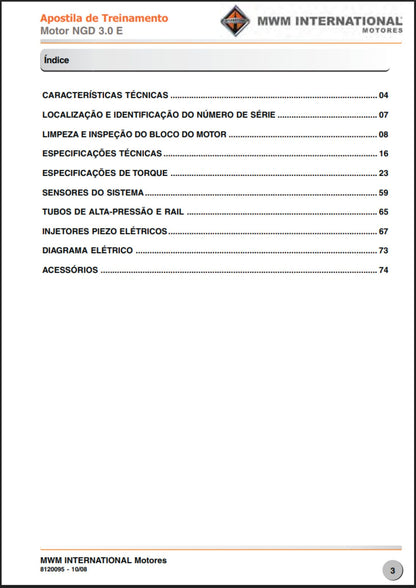 Manual de Serviço em PDF - Motor Powerstroke NGD 3.0 Turbo DIESEL