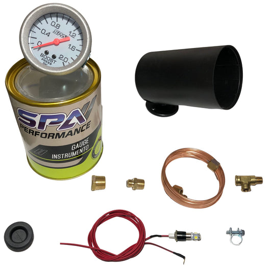 Manômetro Pressão Turbo c/ Kit de Instalação COMPLETO