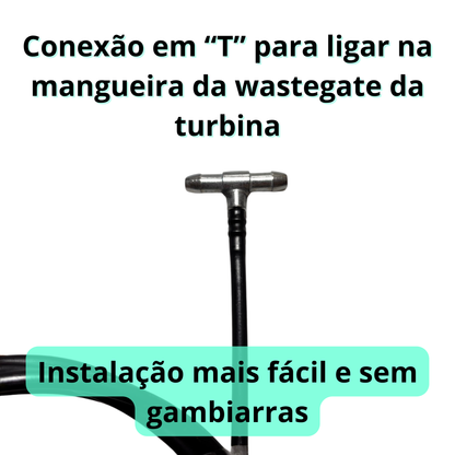 Manômetro Pressão Turbo c/ Kit de Instalação COMPLETO