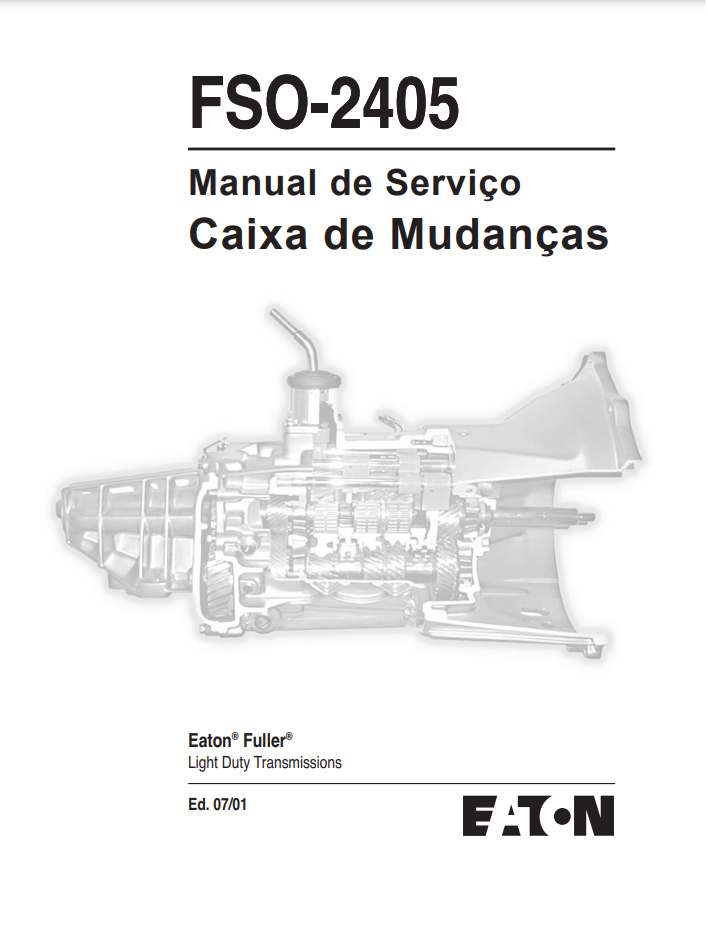 Manual de Serviço em PDF - Cambio Eaton FSO-2405 Ranger Troller S10